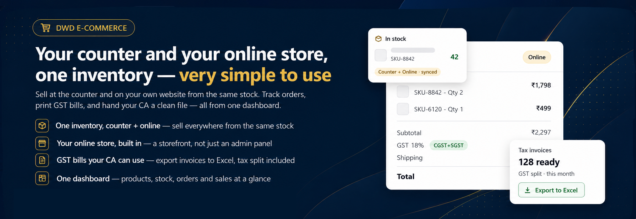 E-Commerce dashboard